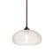 Besa Lighting Bana Cord Pendant, Frost, Bronze Finish, 1x60W Incandescent 1TT-BANAFR-BR - alternate 1
